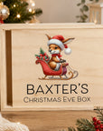 large wood christmas box