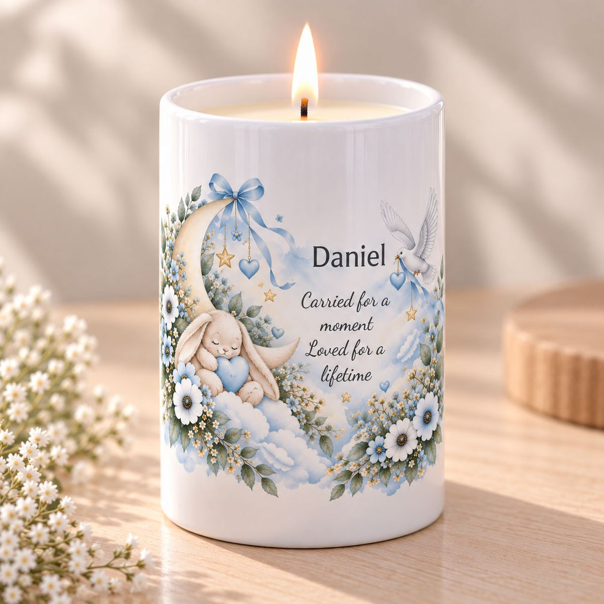 Stillbirth memorial candle