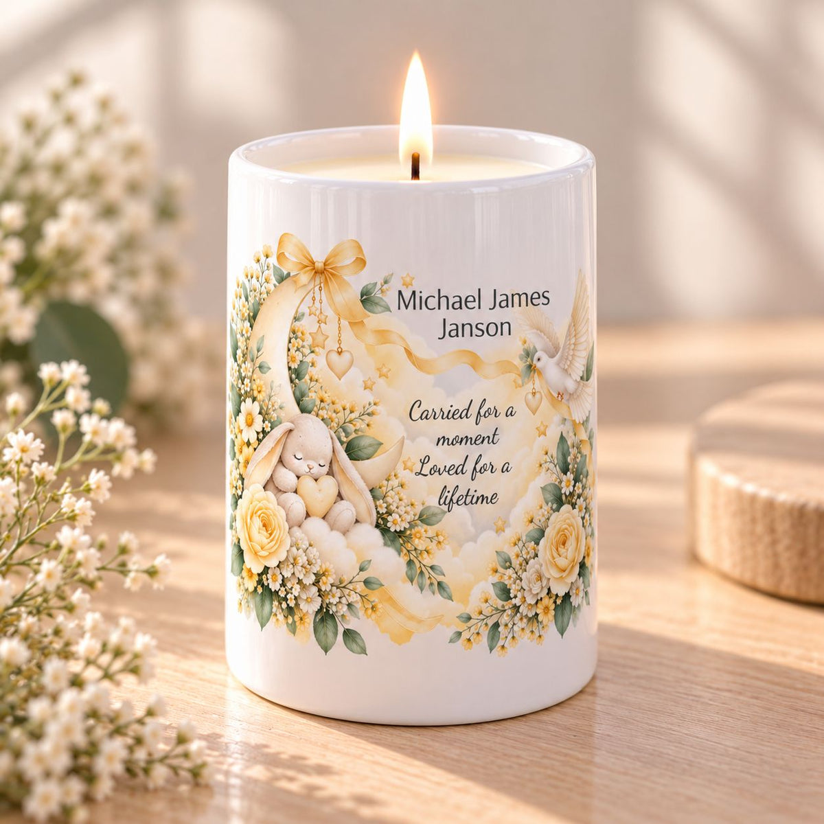 Pregnancy and infant loss remembrance candle