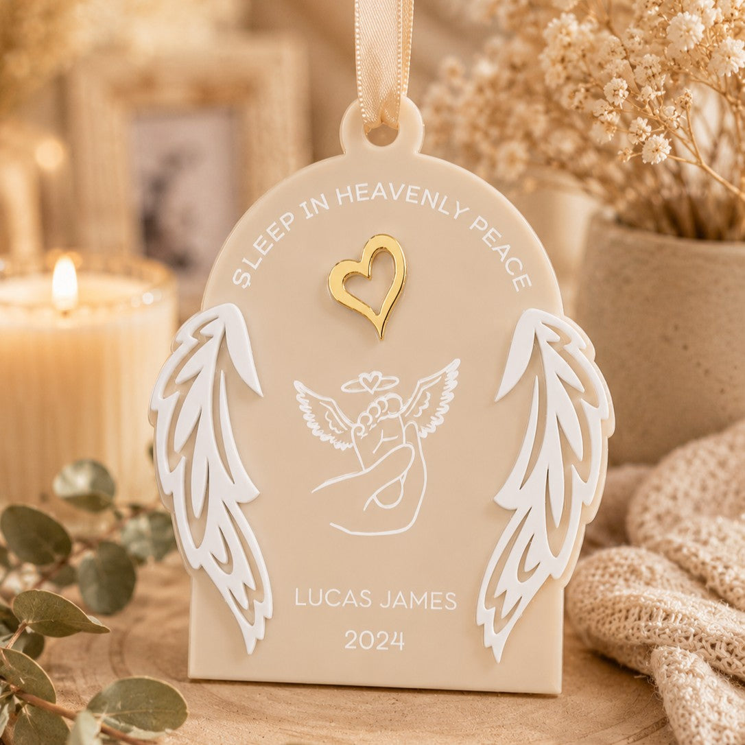 personalised baby remembrance Christmas keepsake ornament