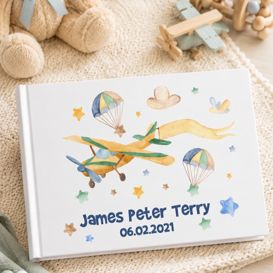 personalised baby guest book