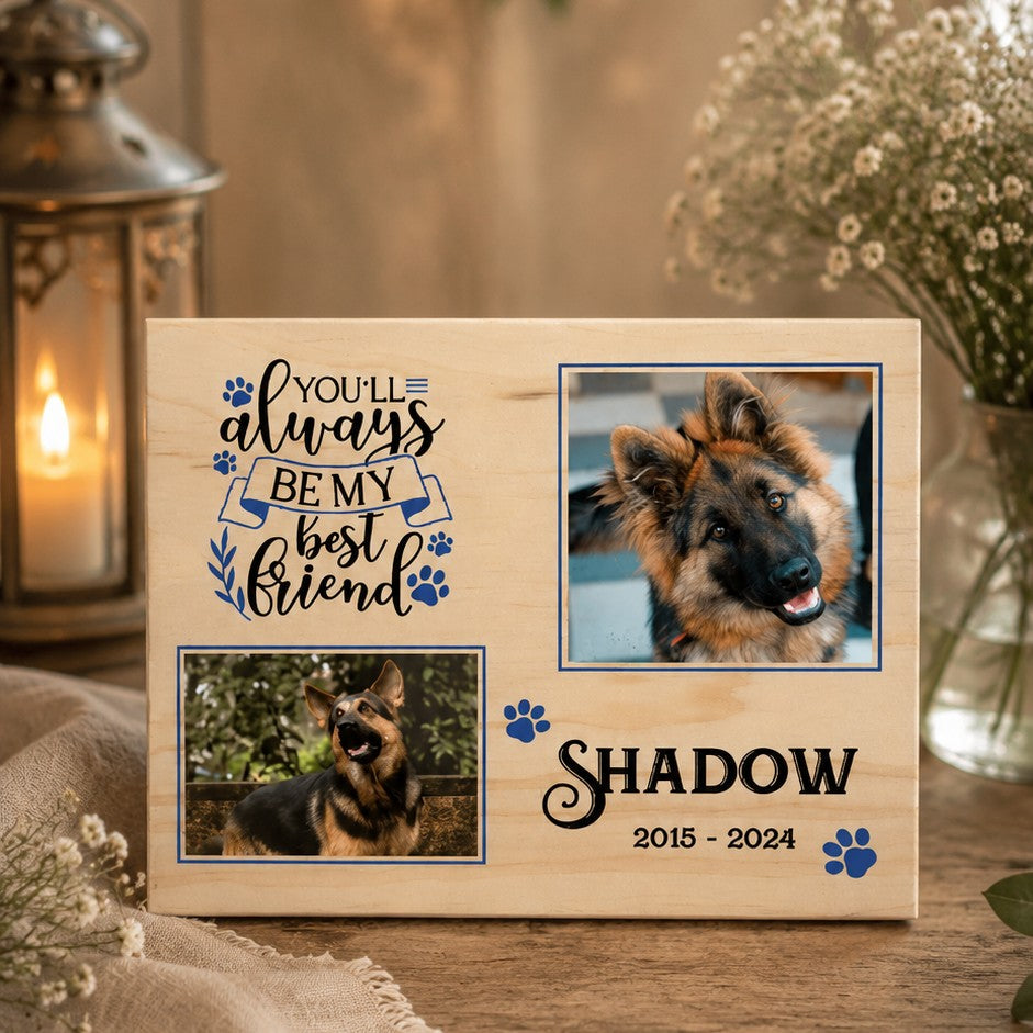 dog memorial photo