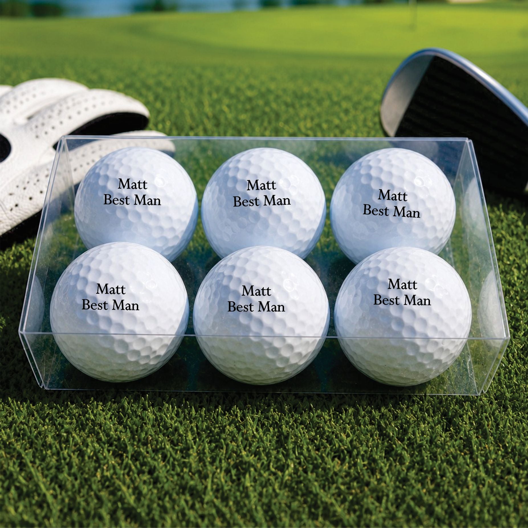 golf balls wedding gift