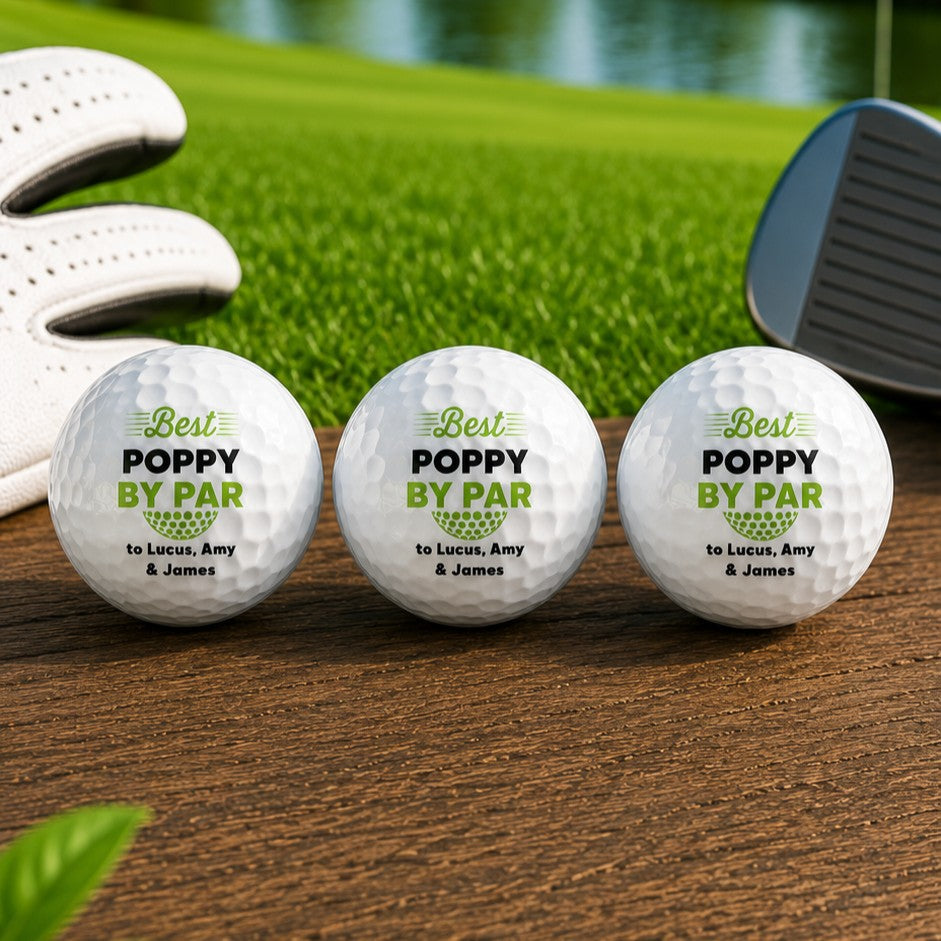personalised golf balls by par