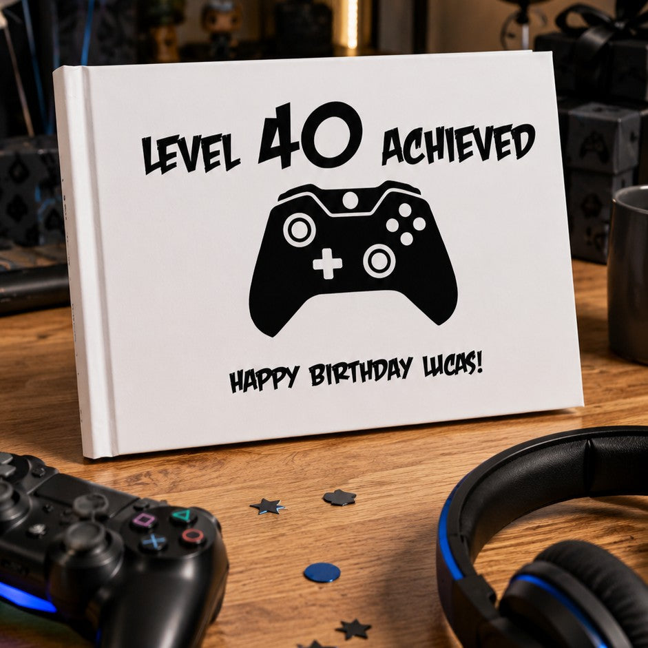 fun birthday guest book