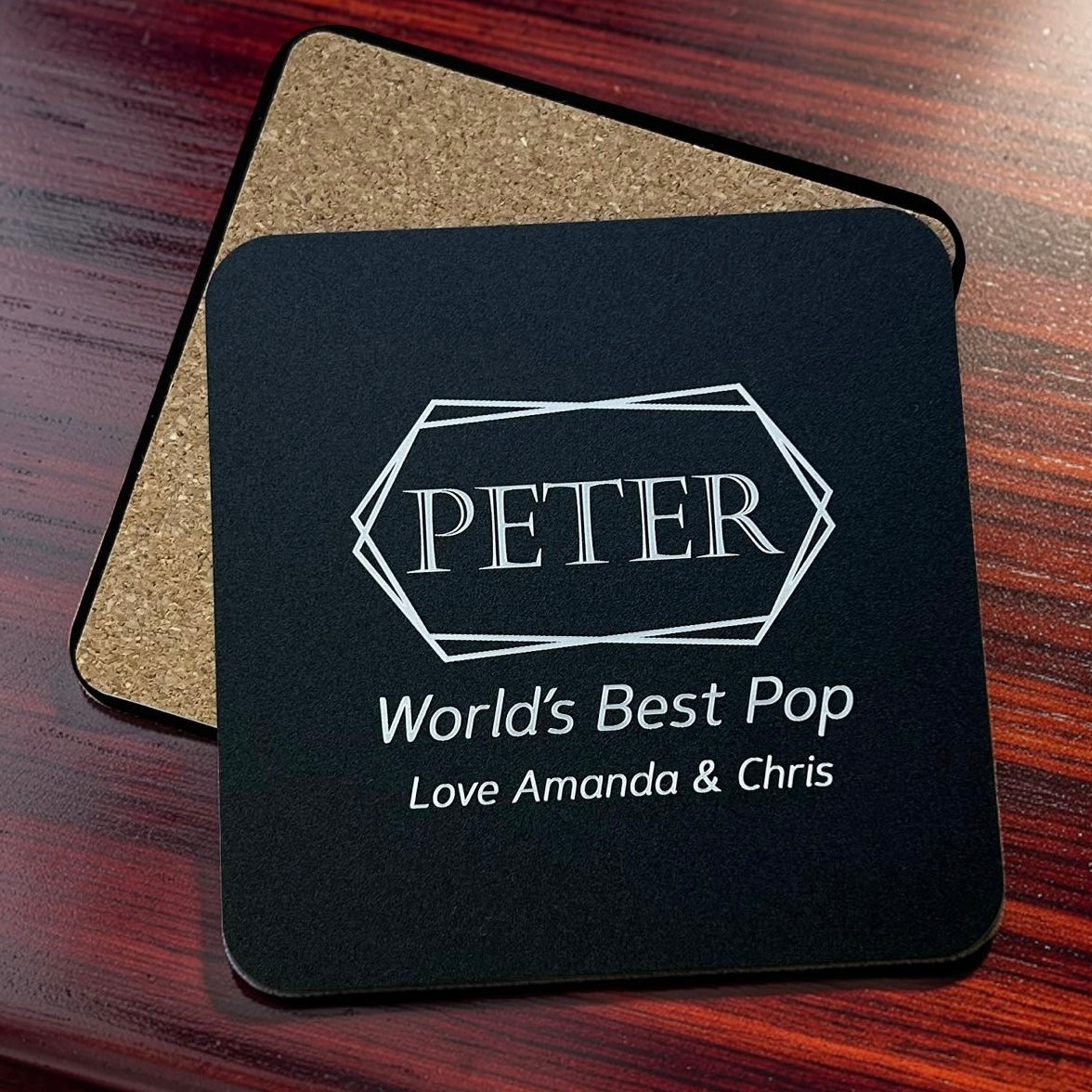 engraved coaster