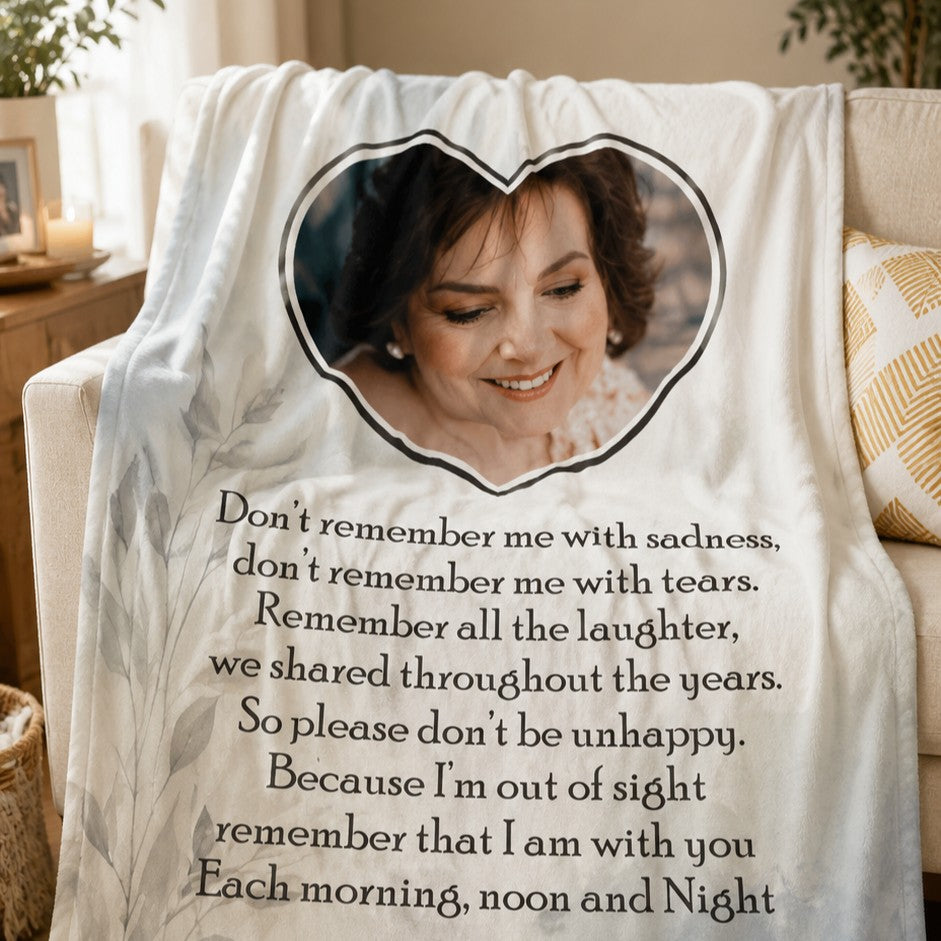 memorial keepsake photo blanket