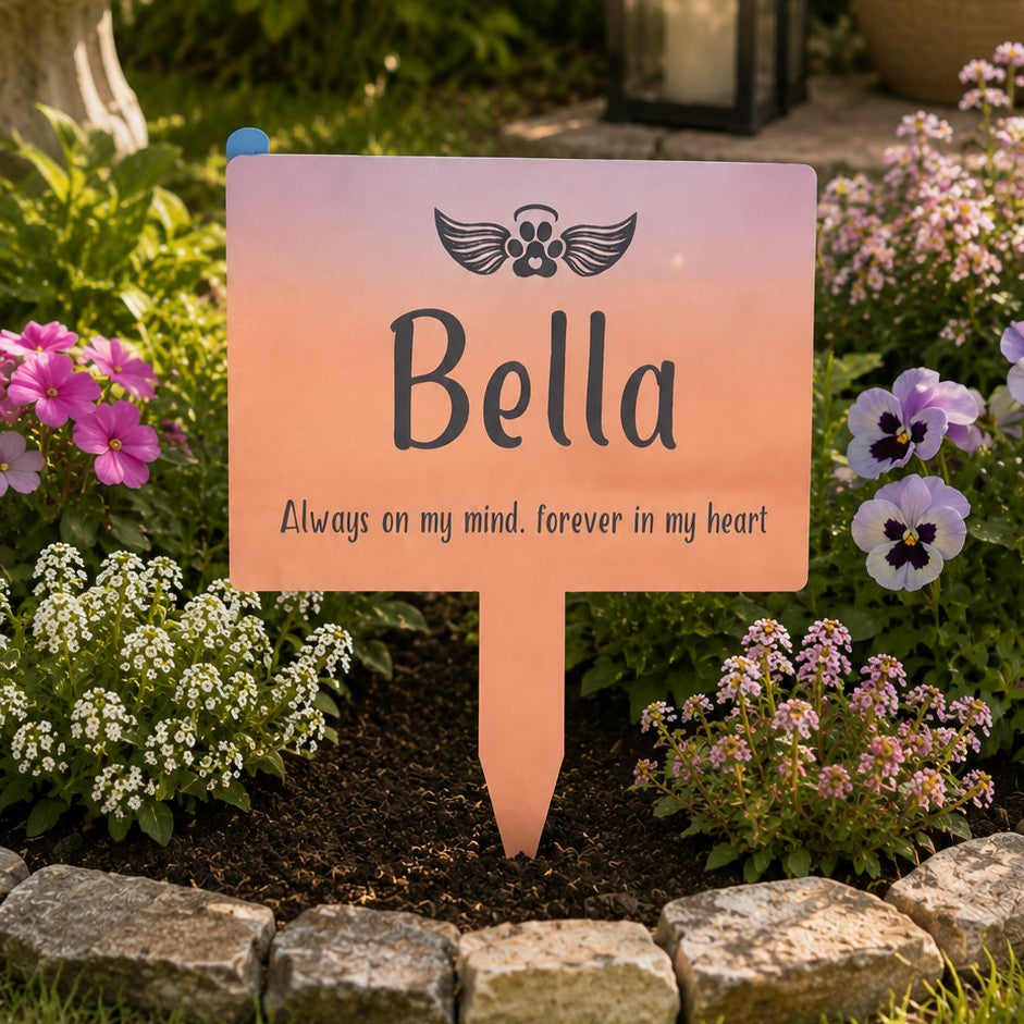 personalised pet garden stake