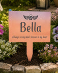 personalised pet garden stake