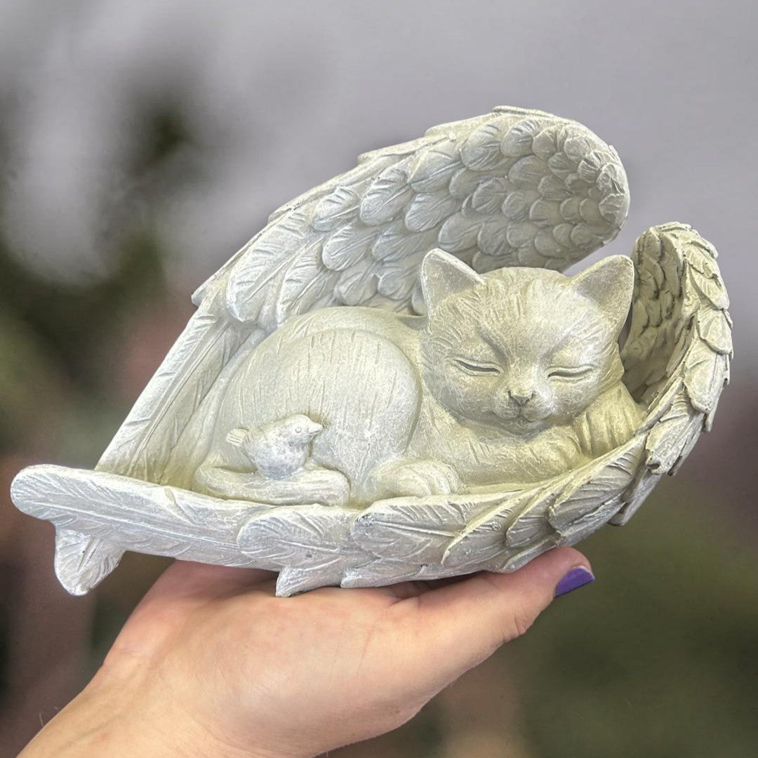 cat remembrance ornament pet memorial statue