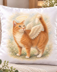 cat memorial photo pillow