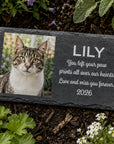cat memorial slate plaque