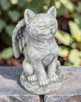 cat memorial angel statue sitting cat with wings