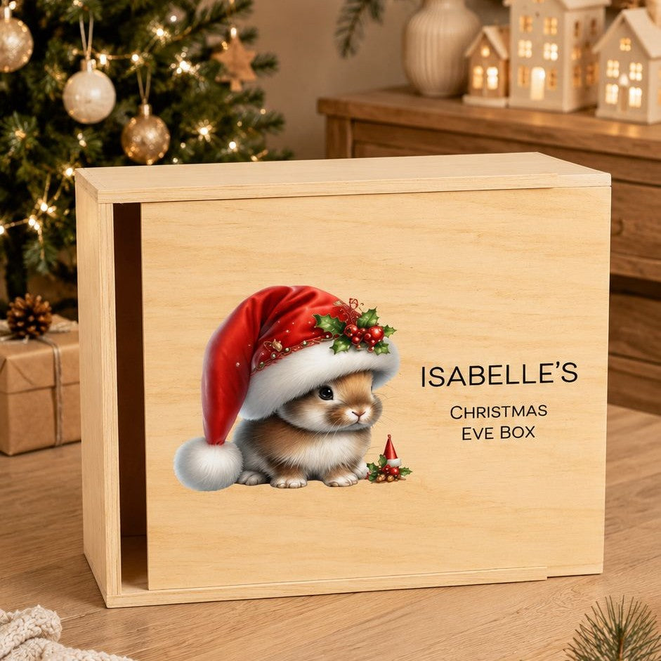 wooden christmas eve box