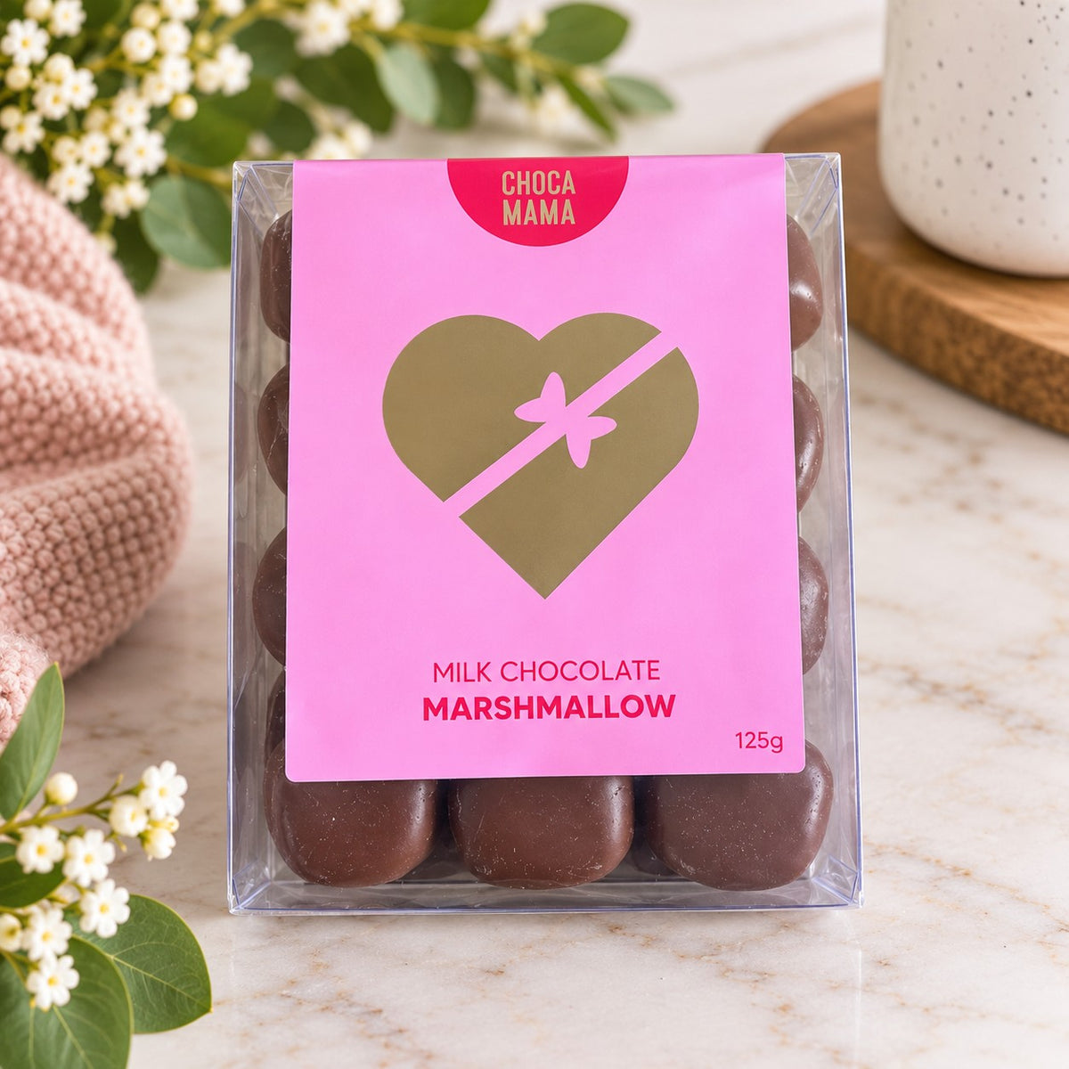 chocolate coated marshmellows