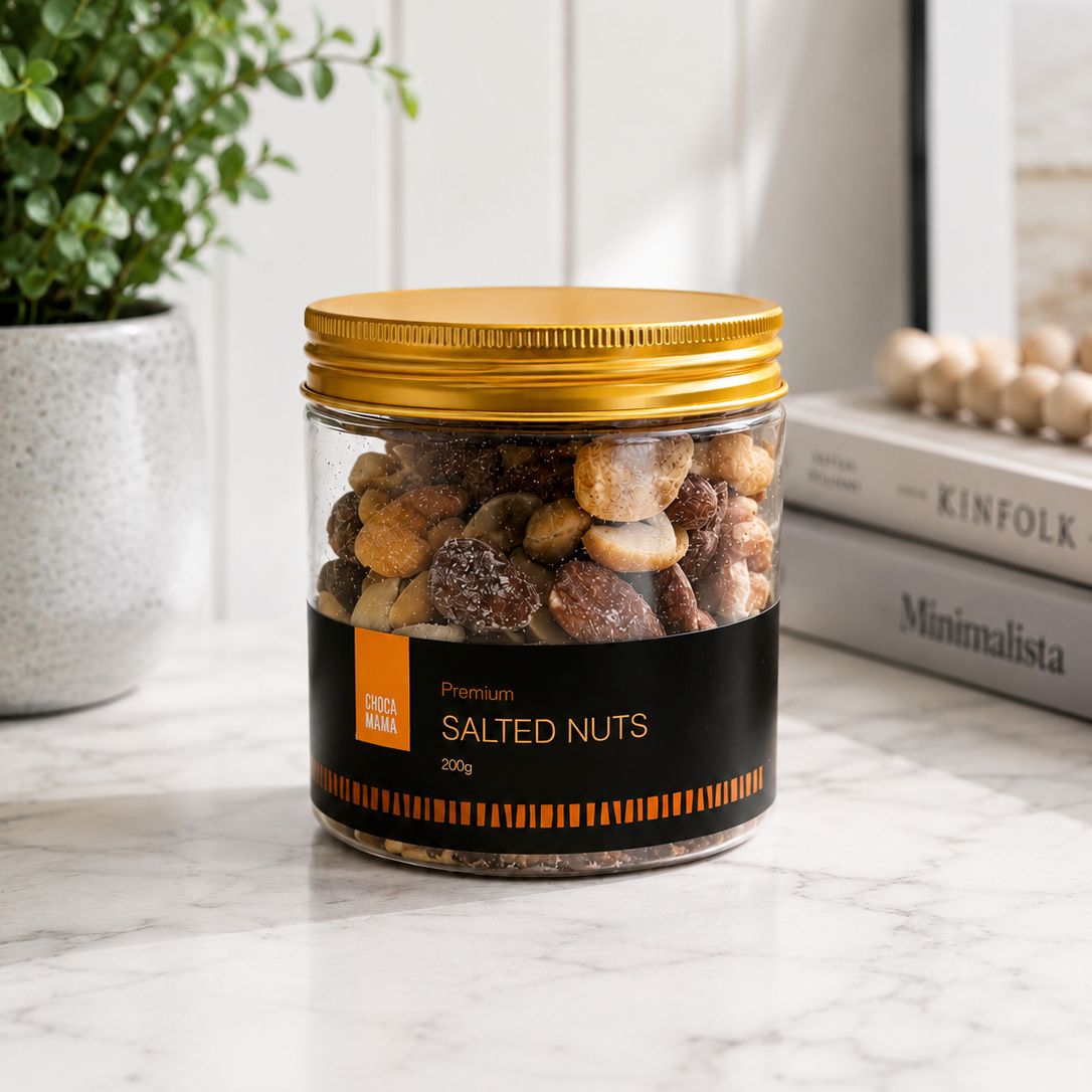 Savoury roasted nut mix for gift hampers and care packages