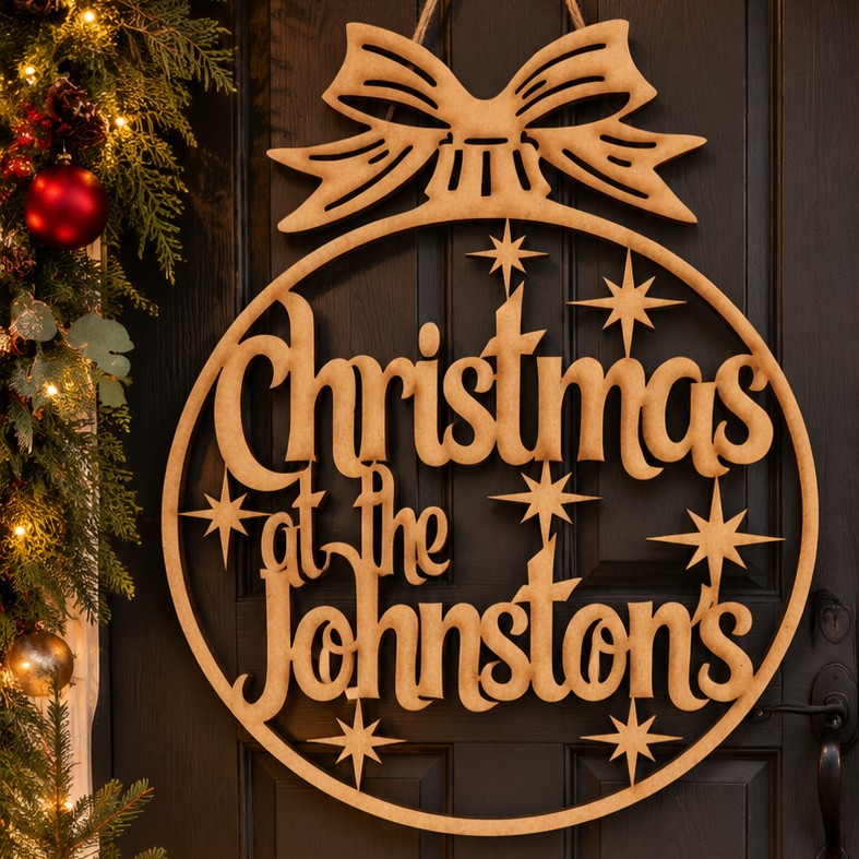 personalised christmas sign
