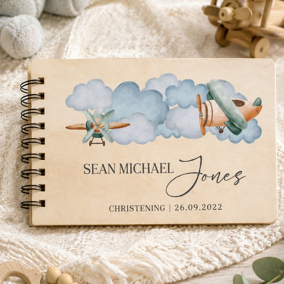 custom guest book for christening