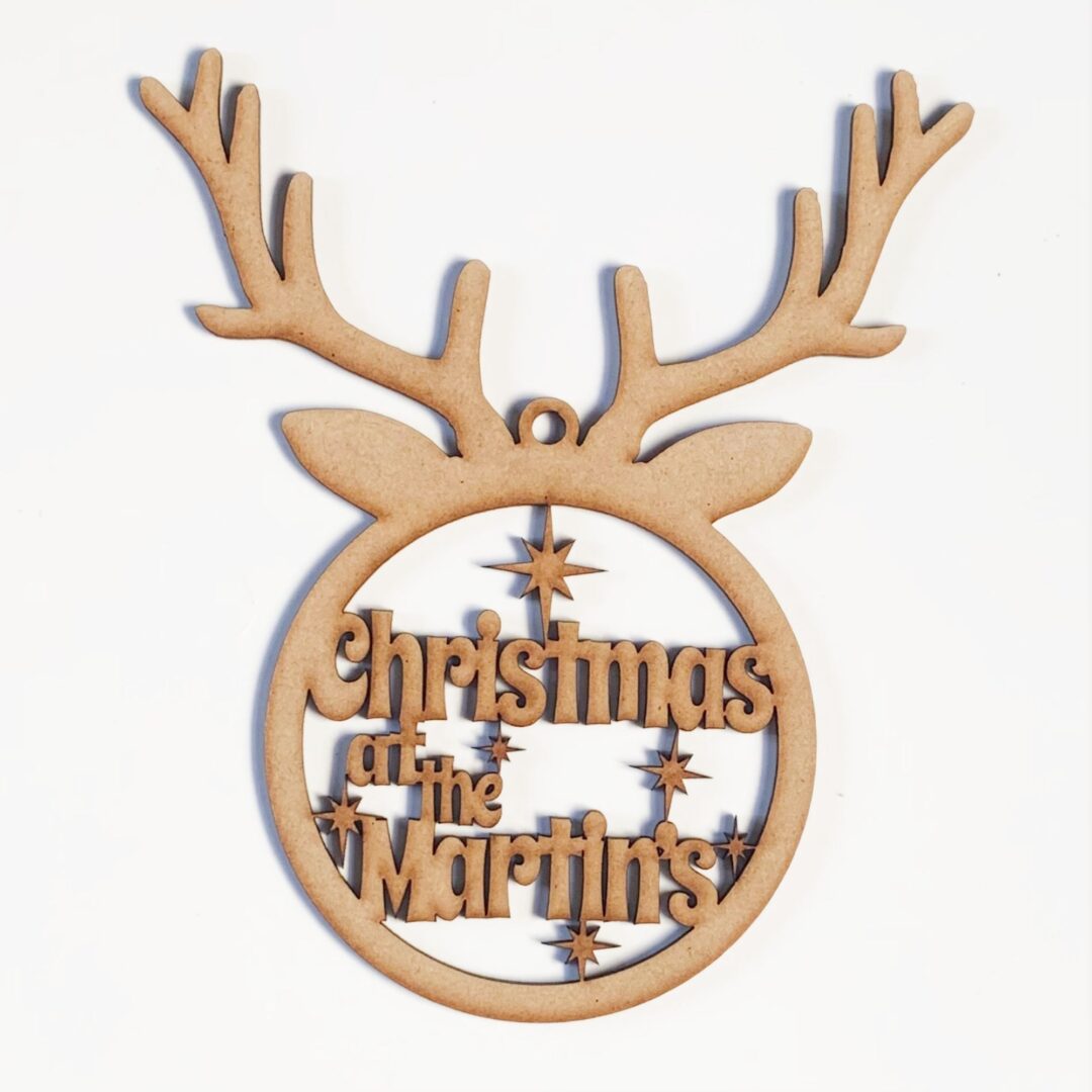 personalised christmas wreath