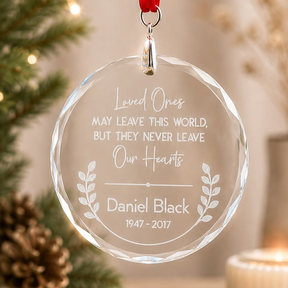 Christmas memorial ornament
