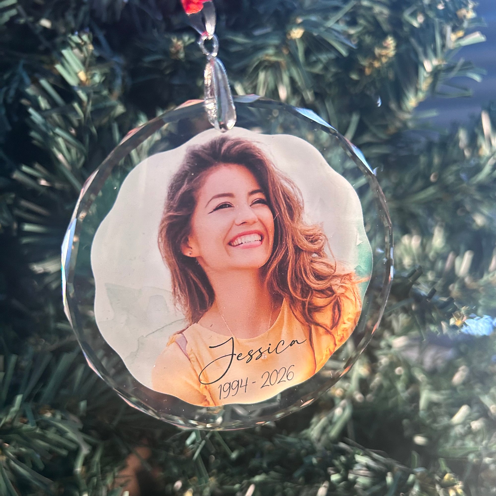 memorial christmas tree ornament