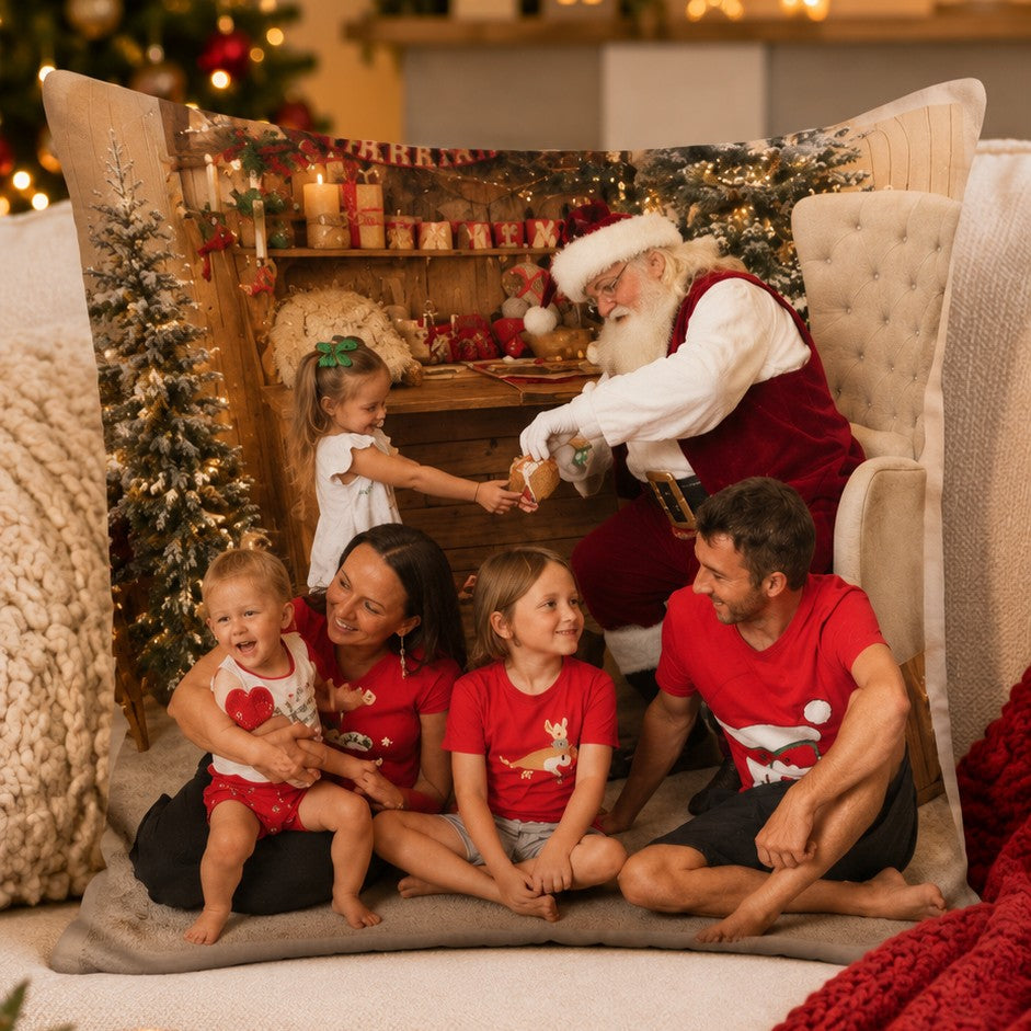 family photo cushion
