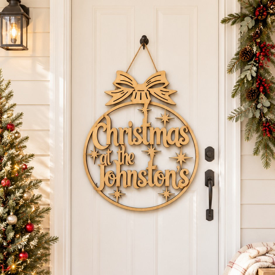 custom christmas sign