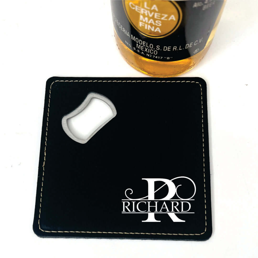 personalised coaster, personalised bottle opener