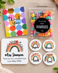 personalised teacher coaster and magnet