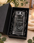 Personalised Baby Loss Crystal Candle Holder
