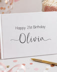 21st birthday guest book