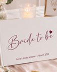 personalised hens party guest book