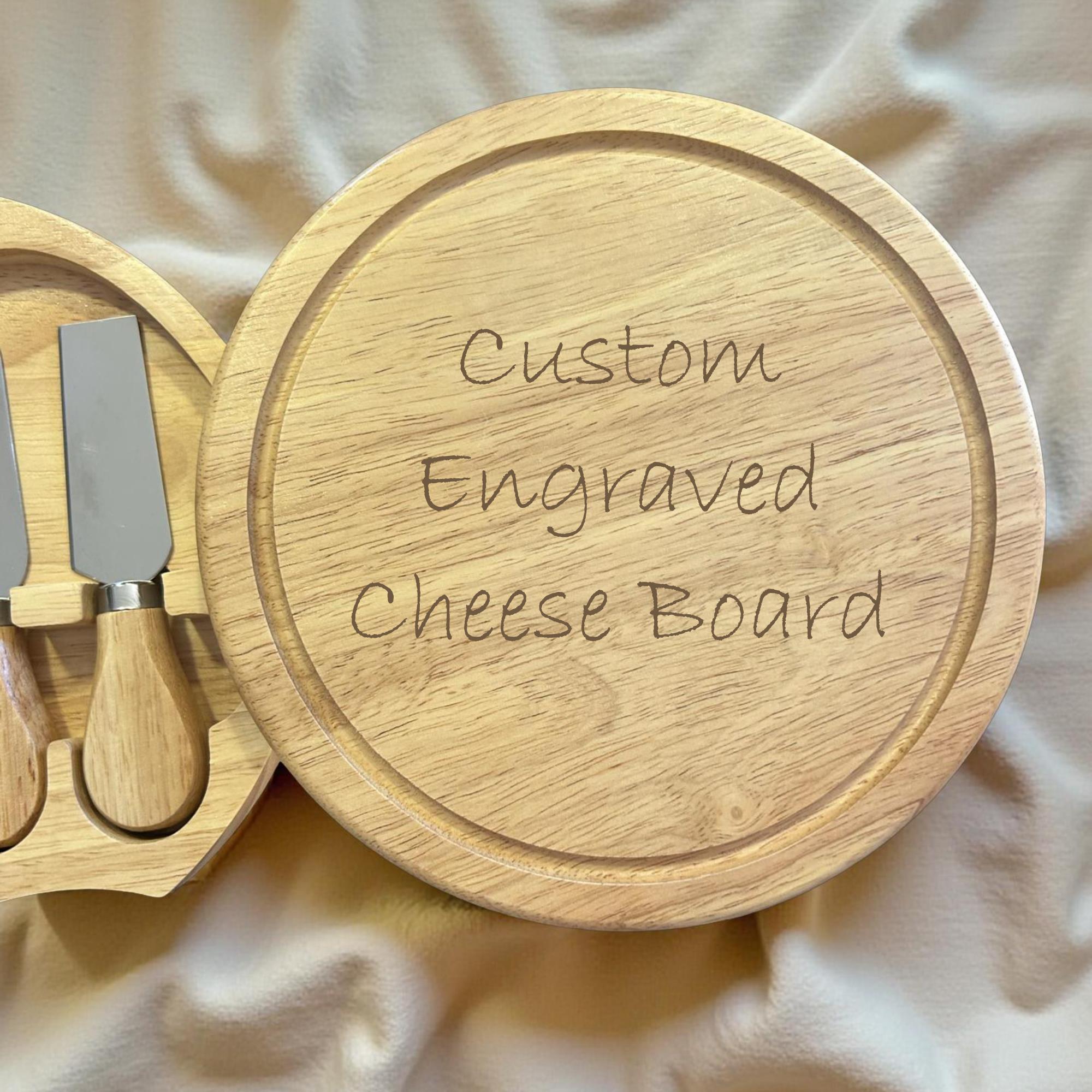 custom design engraved cheese board