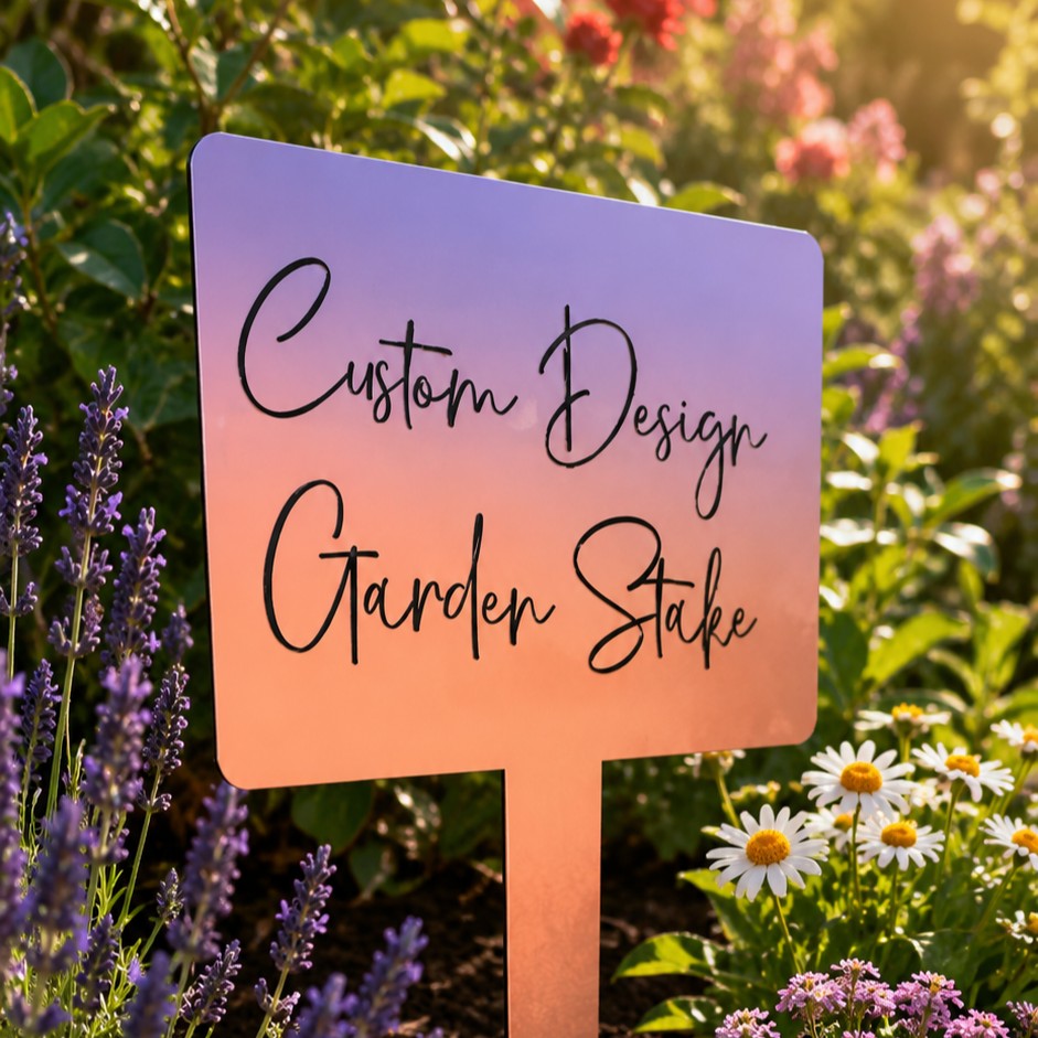 custom design garden stake