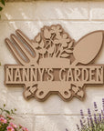 laser cut garden sign