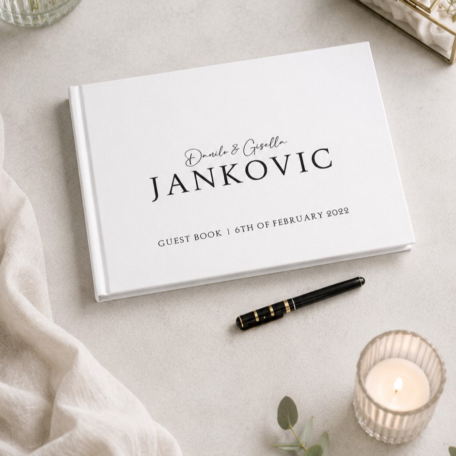 wedding guest book personalised