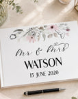 personalised wedding guest book