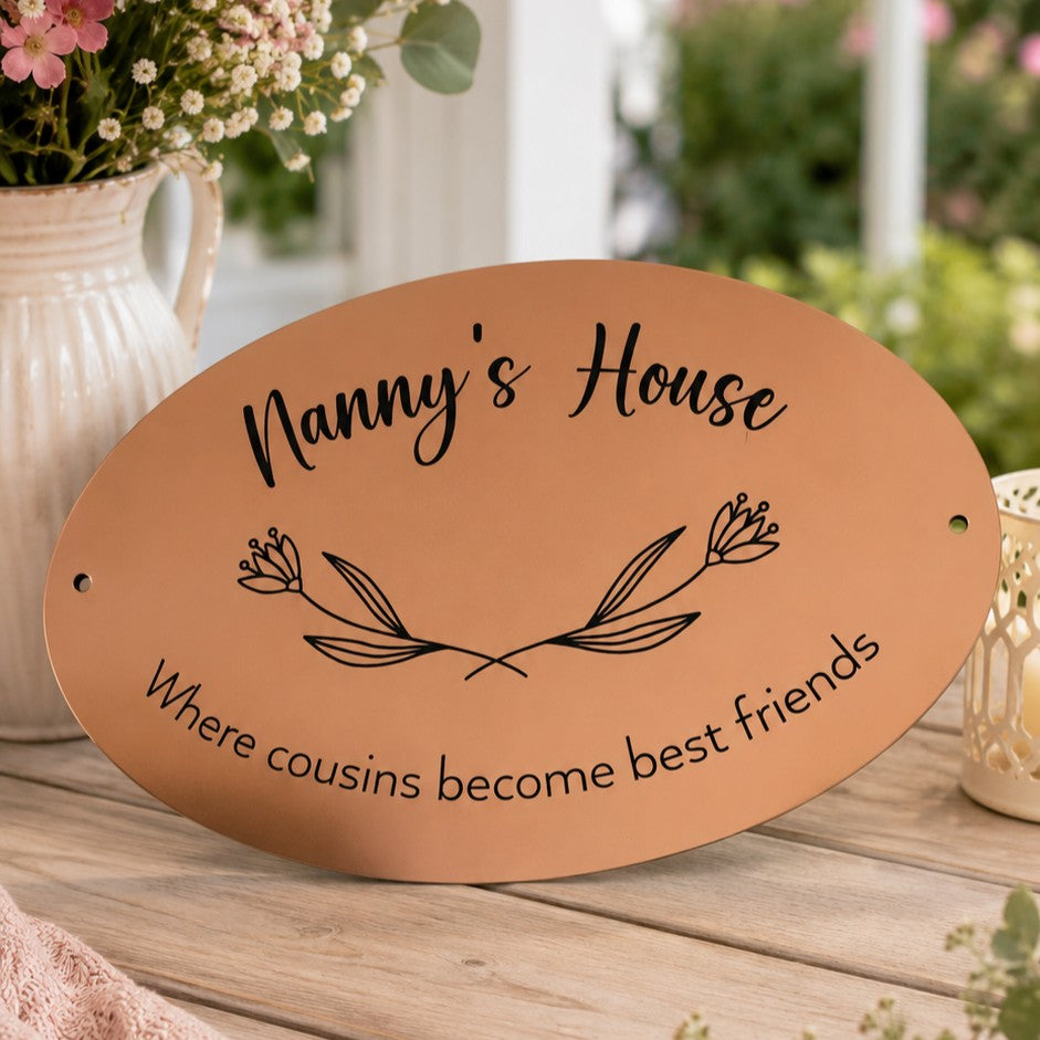 personalised sign for house