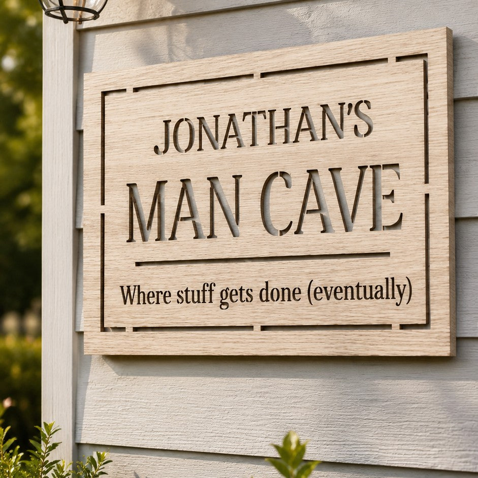 custom man cave sign