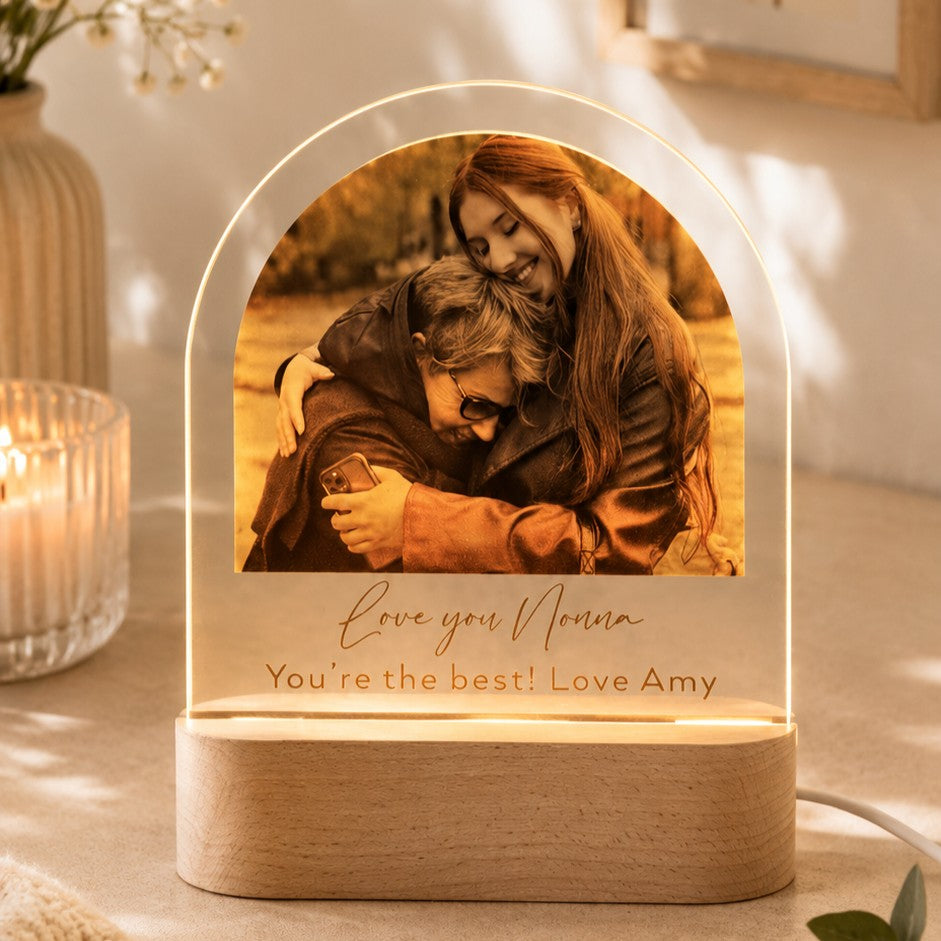 personalised photo light