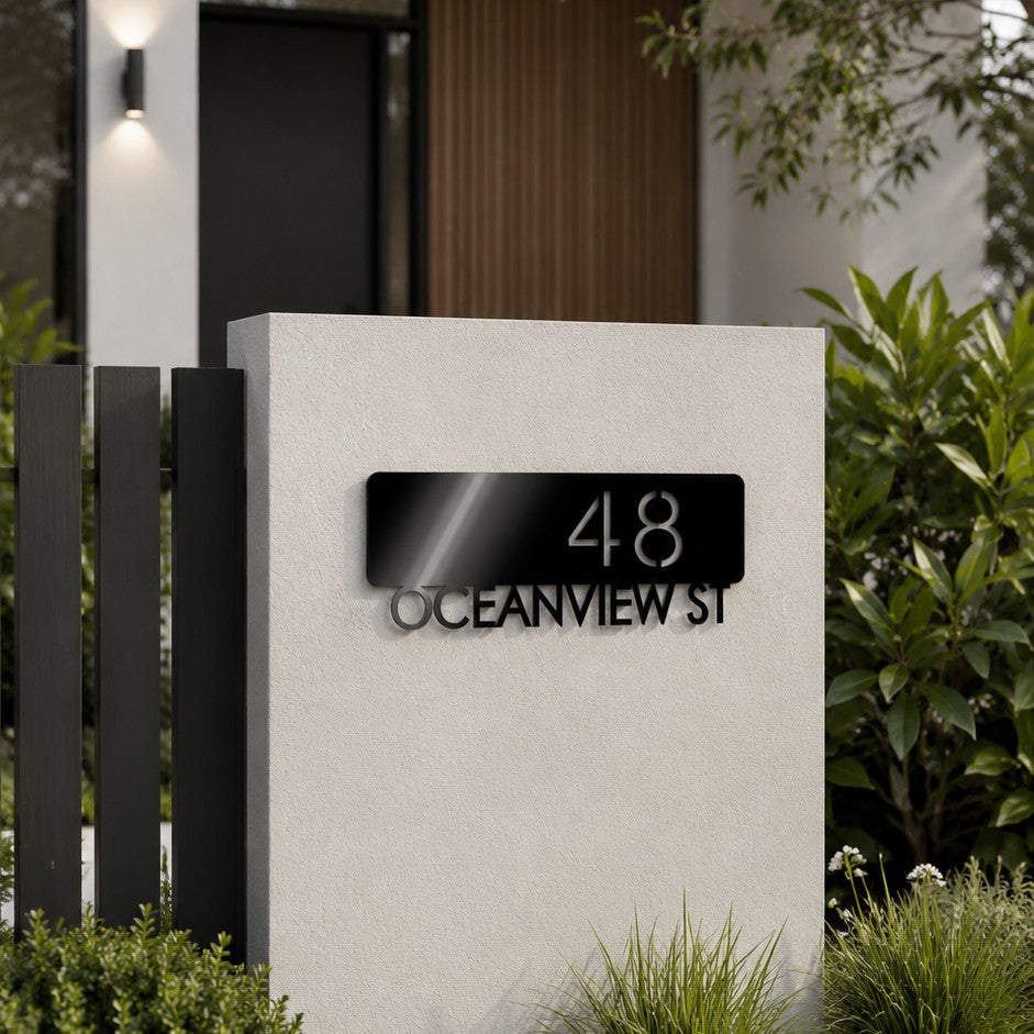 personalised address sign