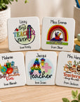 personalised teacher coaster gifts
