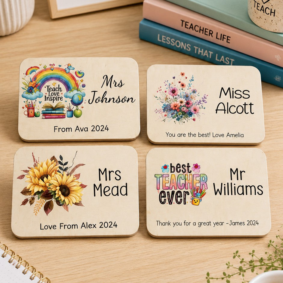 personalised teacher magnet
