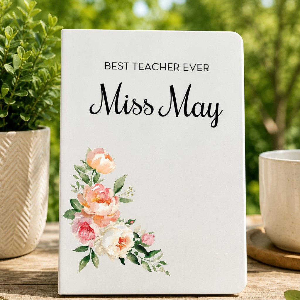personalised notebook for teacher