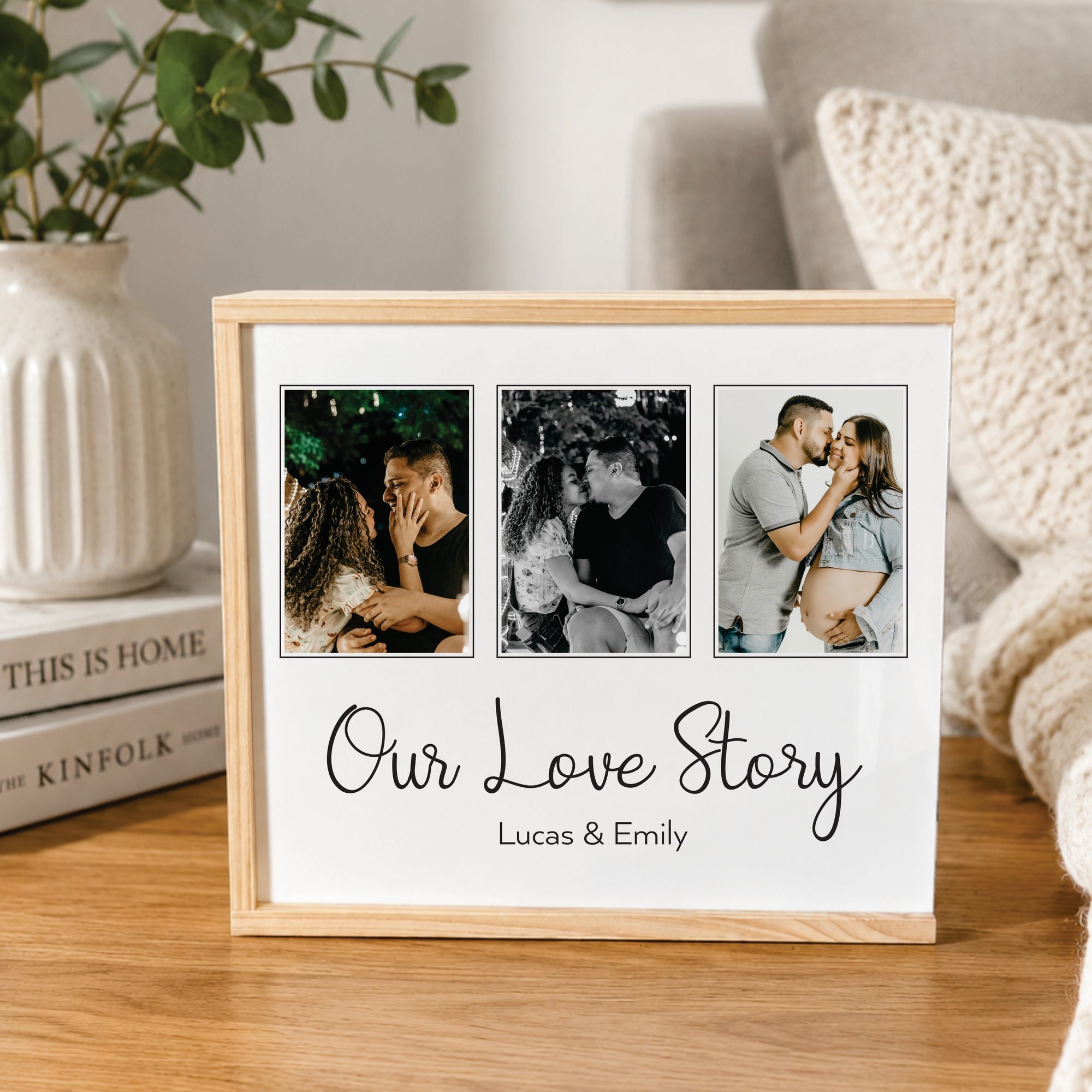 Three photo Keepsake Box