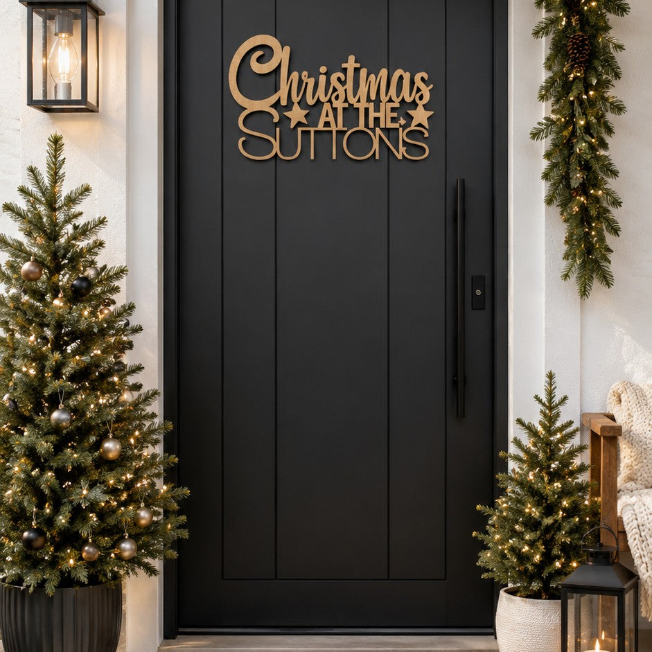personalised xmas sign