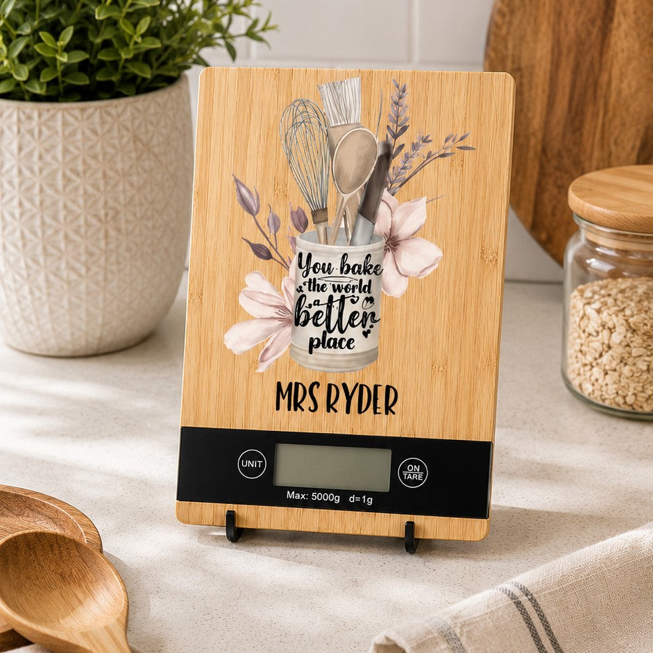 personalised teacher gifts scales