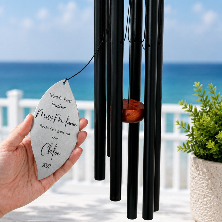 personalised windchimes for teacher