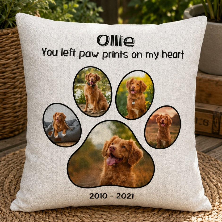 dog memorial cushion