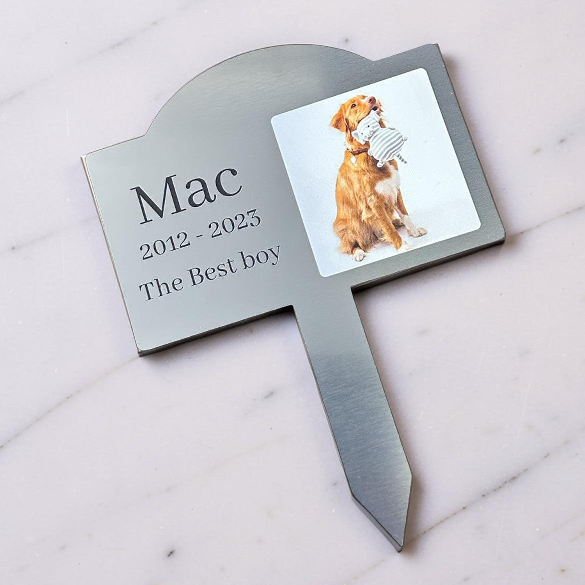 pet memorial plaque garden stake keepsake